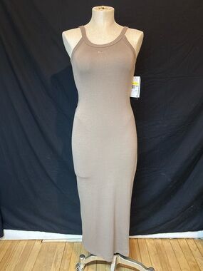 Nike Tank-Style Maxi Dress in Taupe